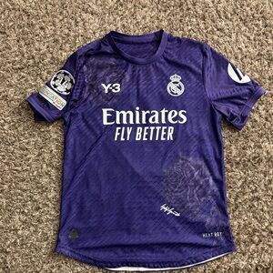 Y-3 Kids Deep Purple Soccer Jersey